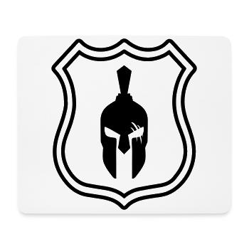 Spartaner Helm Gladiator Wappen - Mousepad (Querformat) - Weiß - Vorne