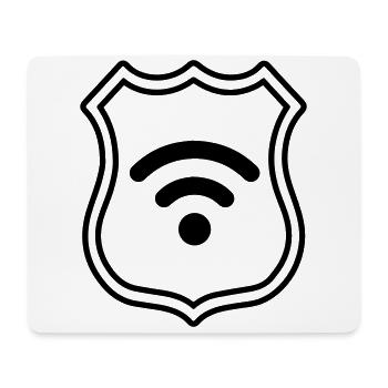 Wi-Fi Internet Coat of Arms - Mouse Pad (horizontal) - white - Front