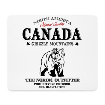 Canada Adventures - Canadian grizzly - Mousepad (Querformat) - Weiß - Vorne