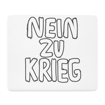 NO TO WAR - Mouse Pad (horizontal) - white - Front