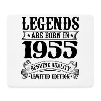 Legends are born in 1955 Birthday 70 Years - Mouse Pad (horizontal) - white - Front