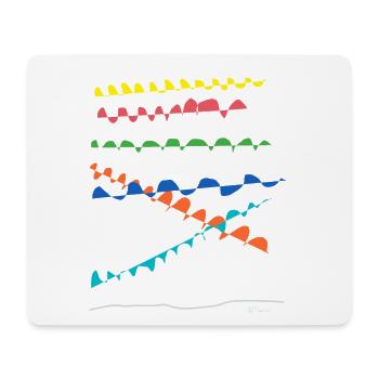 Line color - Mousepad (Querformat) - Weiß - Vorne