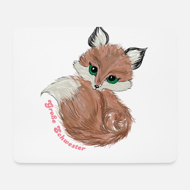 Große Schwester, Geschwister, kleiner Bruder - Mousepad (Querformat) - Weiß
