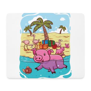 Tropical Christmas - Mouse Pad (horizontal) - white - Front