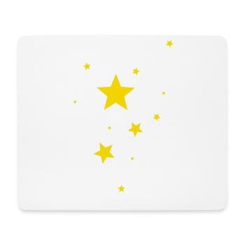 Étoiles - Tapis de souris (format paysage) - blanc - Devant