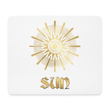 Soleil en or été tarot - Tapis de souris (format paysage) - blanc - Devant