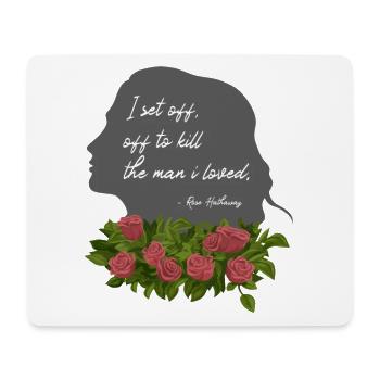 Rose Hathaway Zitat Vampire Academy Richelle Mead - Mousepad (Querformat) - Weiß - Vorne
