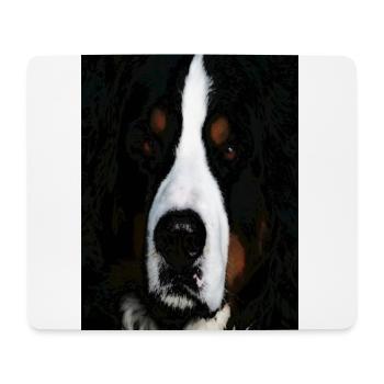 Bouvier bernois - Tapis de souris (format paysage) - blanc - Devant