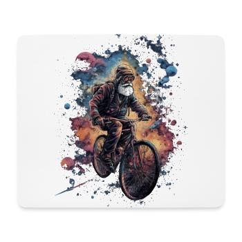 Happy Bicycle Day - Old Man Trippy Motiv - Mousepad (Querformat) - Weiß - Vorne