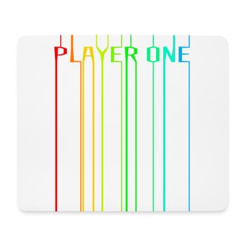 Joueur 1 - Tapis de souris (format paysage) - blanc - Devant