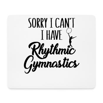 Turner Tut mir leid, ich kann keine rhythmische Gymnastik haben - Mousepad (Querformat) - Weiß - Vorne