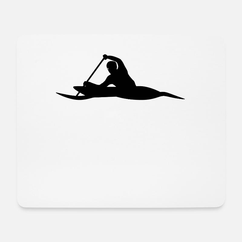 Aviron - conception - Tapis de souris (format paysage) - blanc
