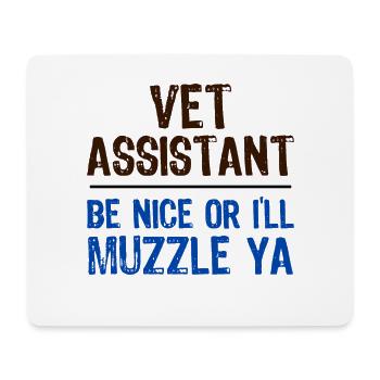 Tierarzt Geschenkidee Tierarzt Assistent Geschenk Schön sein - Mousepad (Querformat) - Weiß - Vorne