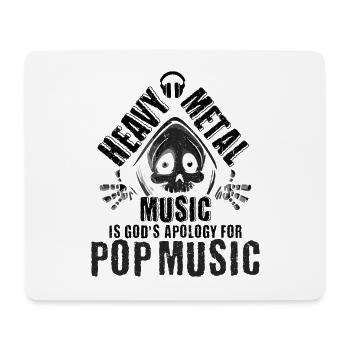 Heavy Metal Music Fan Heavy Metal God's Apology - Mouse Pad (horizontal) - white - Front