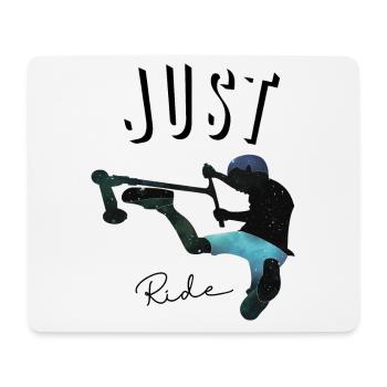 Just ride 2 - Tapis de souris (format paysage) - blanc - Devant
