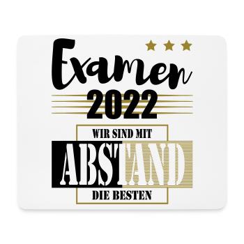 Examen 2022 Wir sind mit Abstand die Besten - Mousepad (Querformat) - Weiß - Vorne