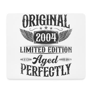 Vintage Original 2004 né Vintage Anniversaire - Tapis de souris (format paysage) - blanc - Devant