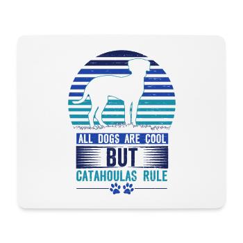 Catahoula Geschenk Alle Hunde Cool Catahoulas Regelhund - Mousepad (Querformat) - Weiß - Vorne