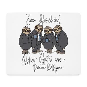 Alles Gute Neuer Job Abschied Kollege Jobwechsel - Mousepad (Querformat) - Weiß - Vorne