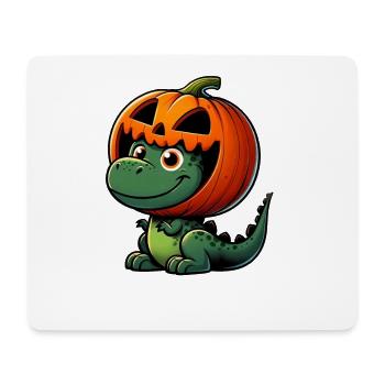 Halloween Dinosaur T-Rex Pumpkin Helmet - Mouse Pad (horizontal) - white - Front