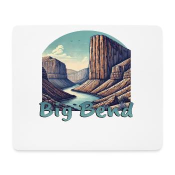 Texas Terlingua Santa Elena Canyon Big Bend - Mouse Pad (horizontal) - white - Front