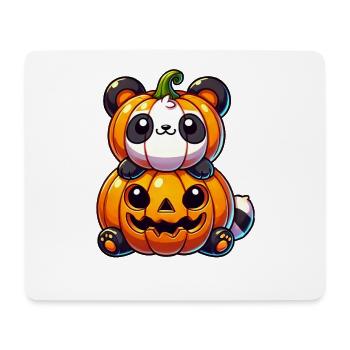 Mignon Halloween Panda Citrouille Costume Dessin animé - Tapis de souris (format paysage) - blanc - Devant