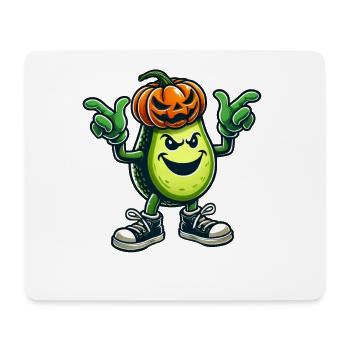 Halloween Avocado Monster Kürbis Cartoon - Mousepad (Querformat) - Weiß - Vorne