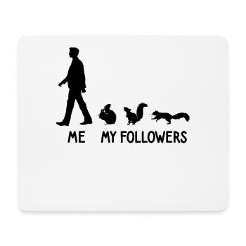 I My Followers Squirrel Lovers Rodents - Mouse Pad (horizontal) - white - Front