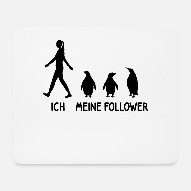 Ich Meine Follower Pinguin Tierpfleger Zoo Vogel - Mousepad (Querformat) - Weiß