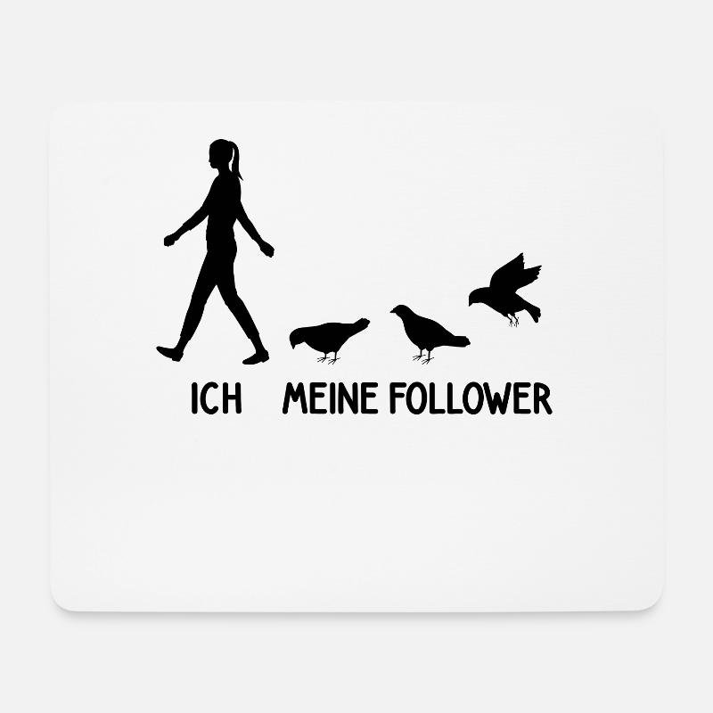 Ich Meine Follower Tauben Züchter Tauben Vogel - Mousepad (Querformat) - Weiß