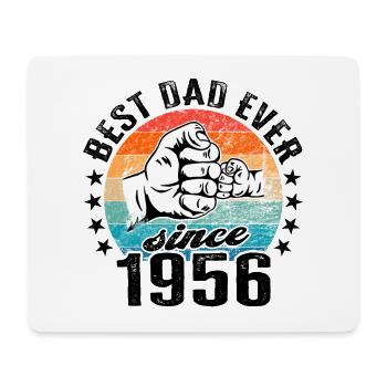 Best dad in the world since 1956 Father's Day birthday - Mouse Pad (horizontal) - white - Front