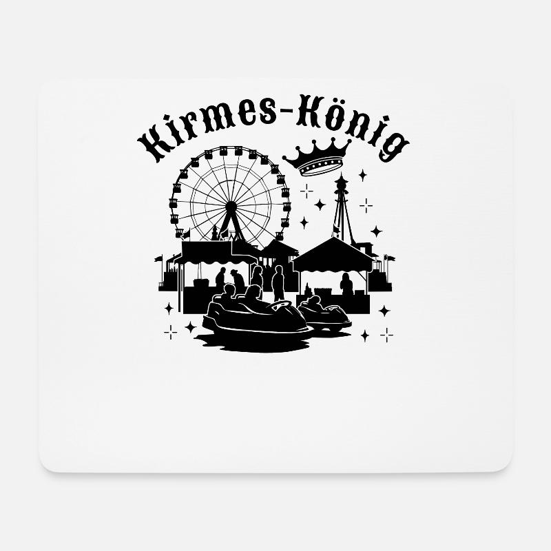 Kirmeskönig Jahrmarkt Volksfest Rummelplatz - Mousepad (Querformat) - Weiß