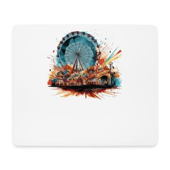 Amusement Park Fair, Fairground, Folk Festival - Mouse Pad (horizontal) - white - Front