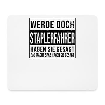 Staplerfahrer Gabelstaplerfahrer Lagerist Beruf - Mousepad (Querformat) - Weiß - Vorne