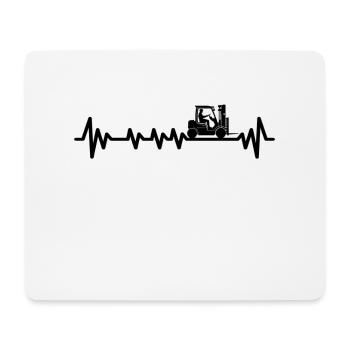 Gabelstaplerfahrer Lagerleiter Lagerist Berufe - Mousepad (Querformat) - Weiß - Vorne