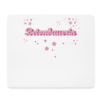 Betonmischer Abschluss-Geschenk Betonbauerin - Mousepad (Querformat) - Weiß - Vorne