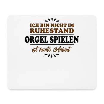 Ruhestand Rentner Pensioner Orgel-Spieler - Mousepad (Querformat) - Weiß - Vorne