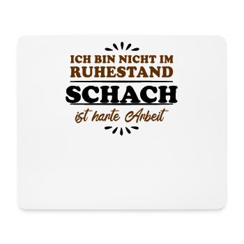 Ruhestand Rentner Pensioner Schach - Mousepad (Querformat) - Weiß - Vorne