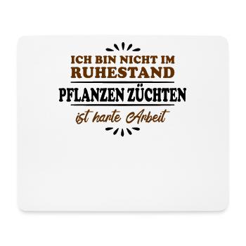 Retirement Pensioner Pensioner Plant Breeder - Mouse Pad (horizontal) - white - Front