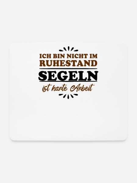 Ruhestand Rentner Pensioner Segeln - Mousepad (Querformat) - Weiß