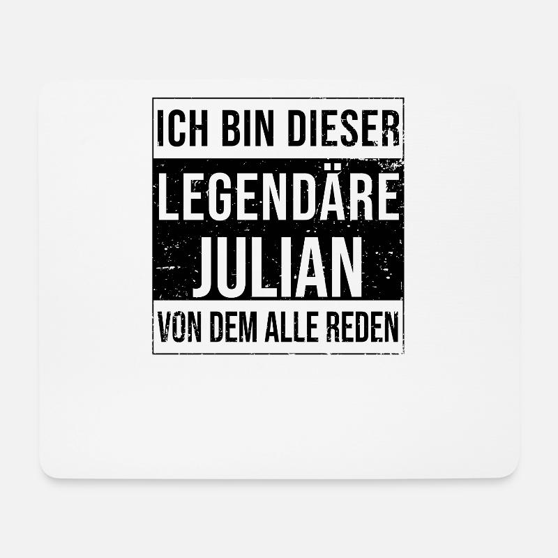Ich bin dieser legendäre für Julian - Mousepad (Querformat) - Weiß
