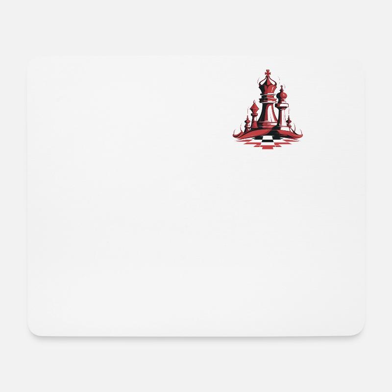 Schachspieler Schachbrett Schach game - Mousepad (Querformat) - Weiß