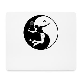 Badminton player badminton games game funny - Mouse Pad (horizontal) - white - Front