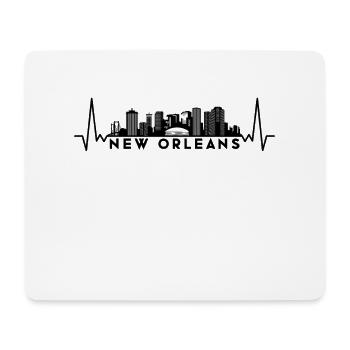 Heartbeat Skyline États-Unis Nouvelle-Orléans - Tapis de souris (format paysage) - blanc - Devant