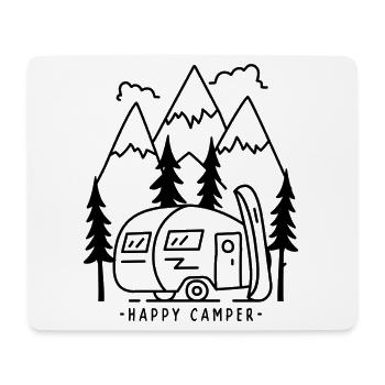 Camping camping-car - Tapis de souris (format paysage) - blanc - Devant