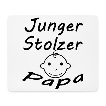 Geschenk Papa Geburt Vater Vatertag - Mousepad (Querformat) - Weiß - Vorne
