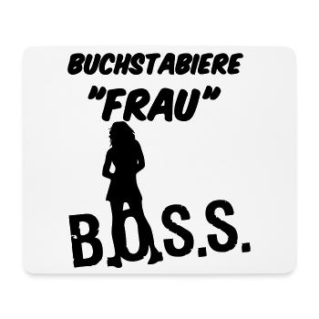 Frau Spruch Geschenk - Mousepad (Querformat) - Weiß - Vorne