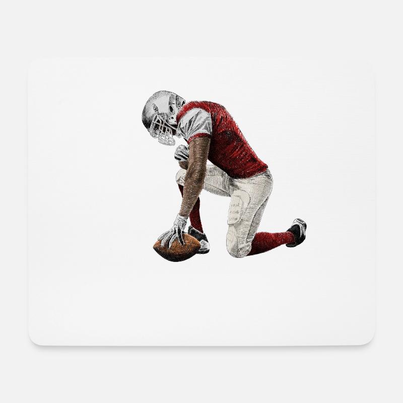 American football - Mousepad (Querformat) - Weiß
