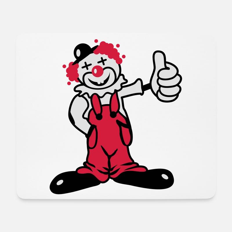 A funny clown - Mouse Pad (horizontal) - white