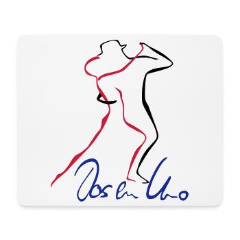 Tango Dos en Uno - Mousepad (Querformat) - Weiß - Vorne